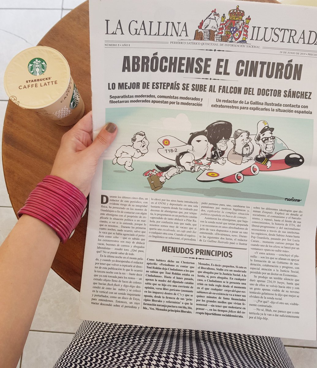 johannagoldch's tweet image. Aunque con retraso en Canarias, ya tengo el tercer número de @LaGallina_  100% recomendable #FelizLunes @vistoencanarias #lagallinailustrada #lunesconhumor