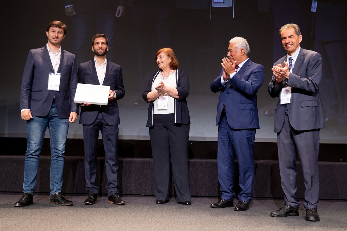 Award presented by the President of FCT, Prime Minister Antonio Costa and Minister of Science Manuel Heitor.