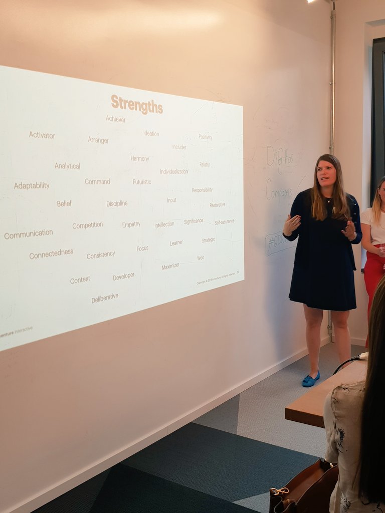 gd_women's tweet photo. If there is someone else who can do something better, why not just let them do it? ππΎ practical approaches from Patricia, using Clifford Strengths Test for example to find your strengths. #GDWxAccenture #GDWinFFM https://t.co/Rw46Qipkn5