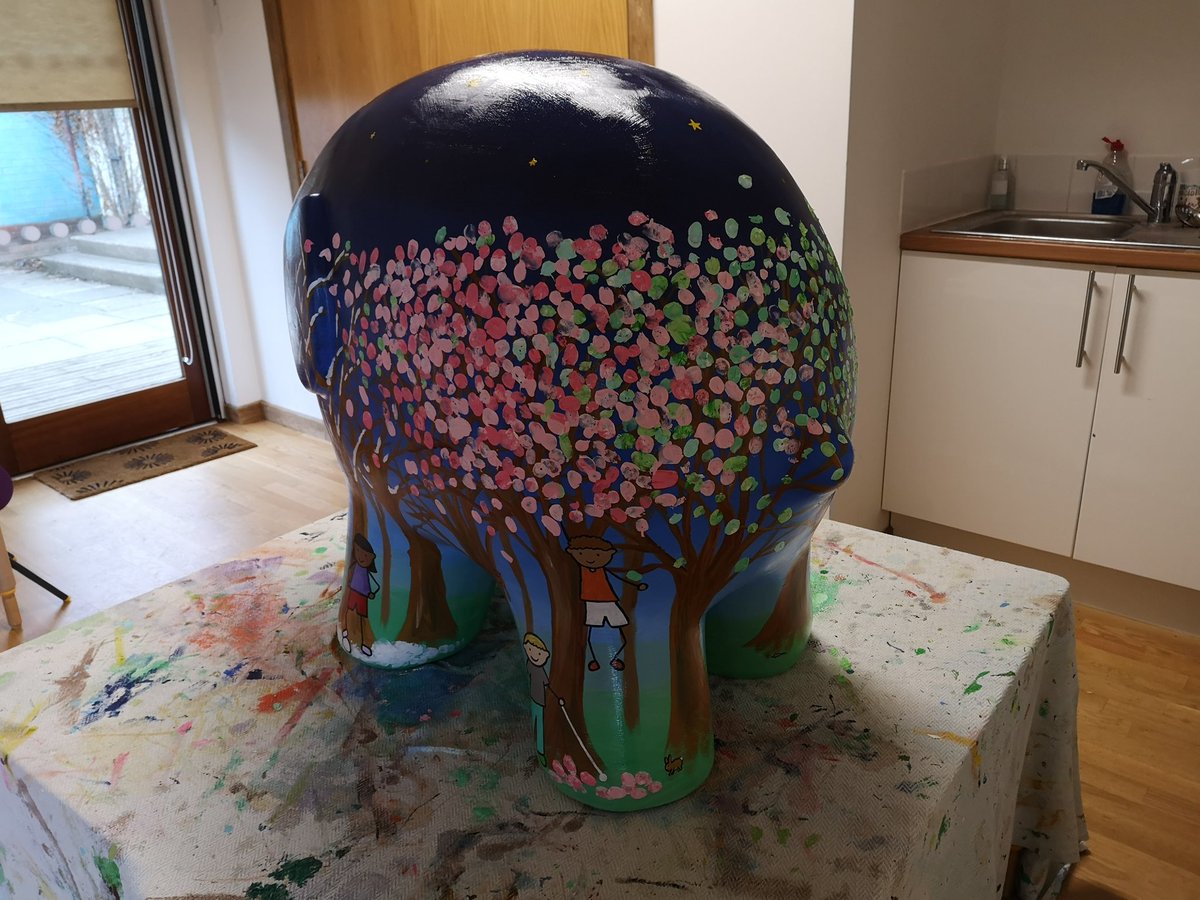 Another Elmer! This one is called Nature's Star and is for Regent Farm Primary. The children helped of course! :-)