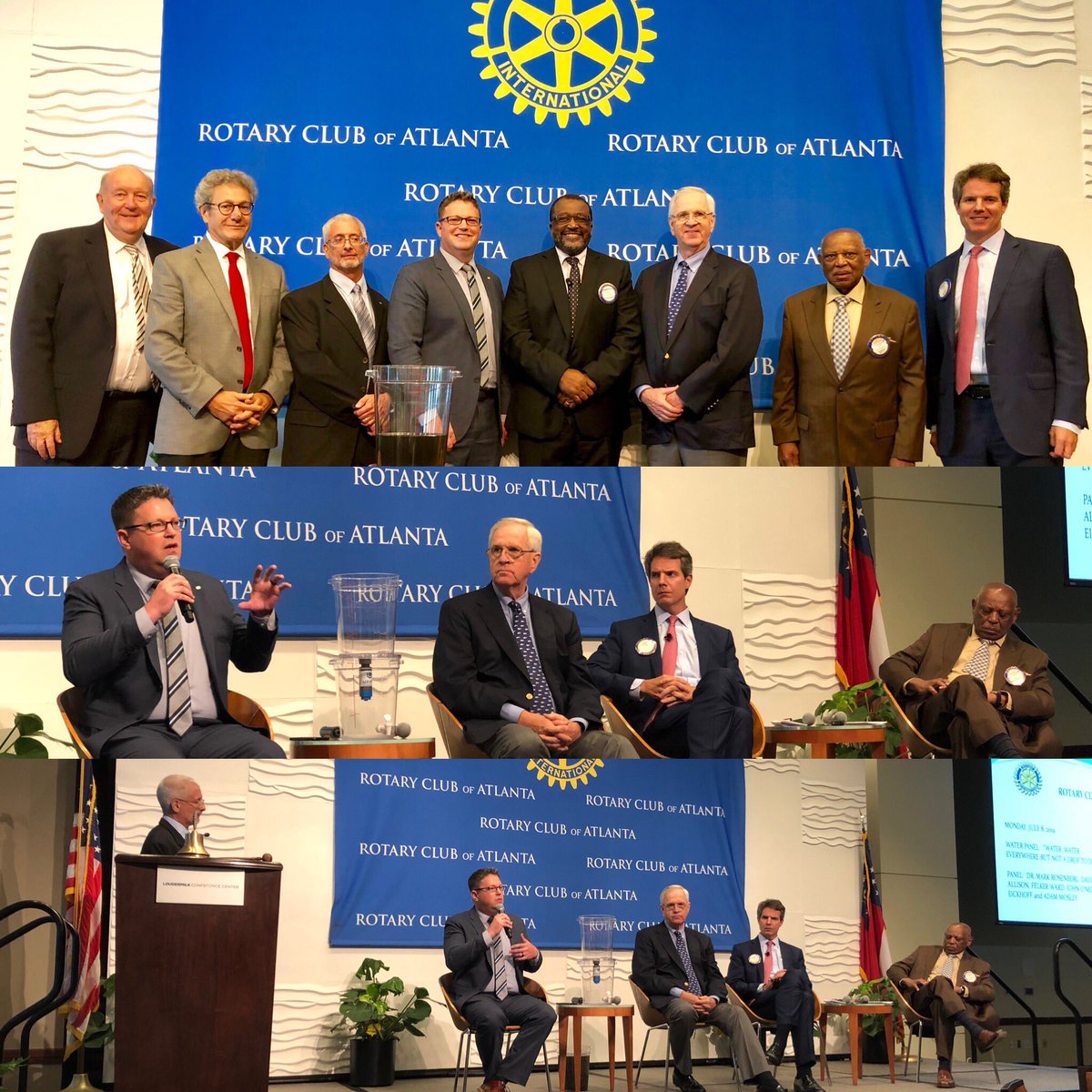 Awesome meeting and panel on clean water. Many people don’t have access to clean water. This is a major health concern in the world. Amazing seeing a small water filter clean water. I took a drink!
