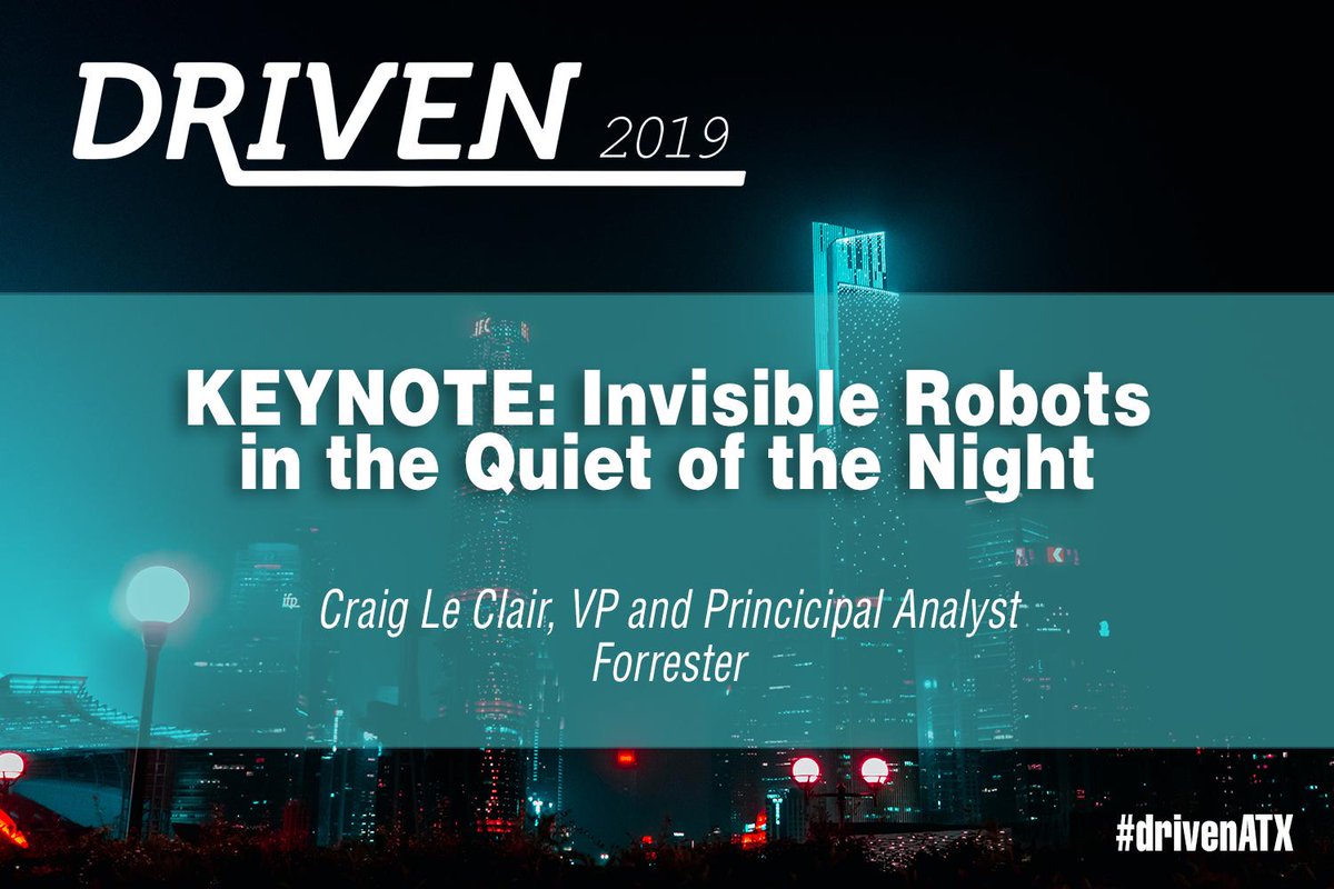 bp3global's tweet photo. We're pleased to announce Craig Le Clair, of Forrester, as a featured keynote speaker at Driven 2019! For more on this keynote, Driven sessions, and registration head here: https://t.co/DEdfPEz0nK #DrivenATX #Driven2019 #Keynote https://t.co/hXn2qd08HJ