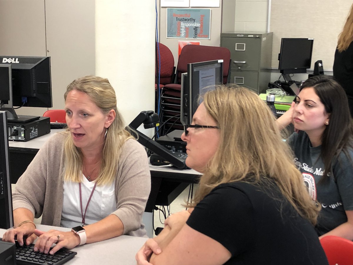 CVAsstSupt's tweet photo. CV Elementary teachers on summer vacation? Not here! Hard at work on math assessments with @VolkertMath #greatwork #lotsofthinking @CVSupt @CVCSDWarriors https://t.co/3iEJKHB3jc