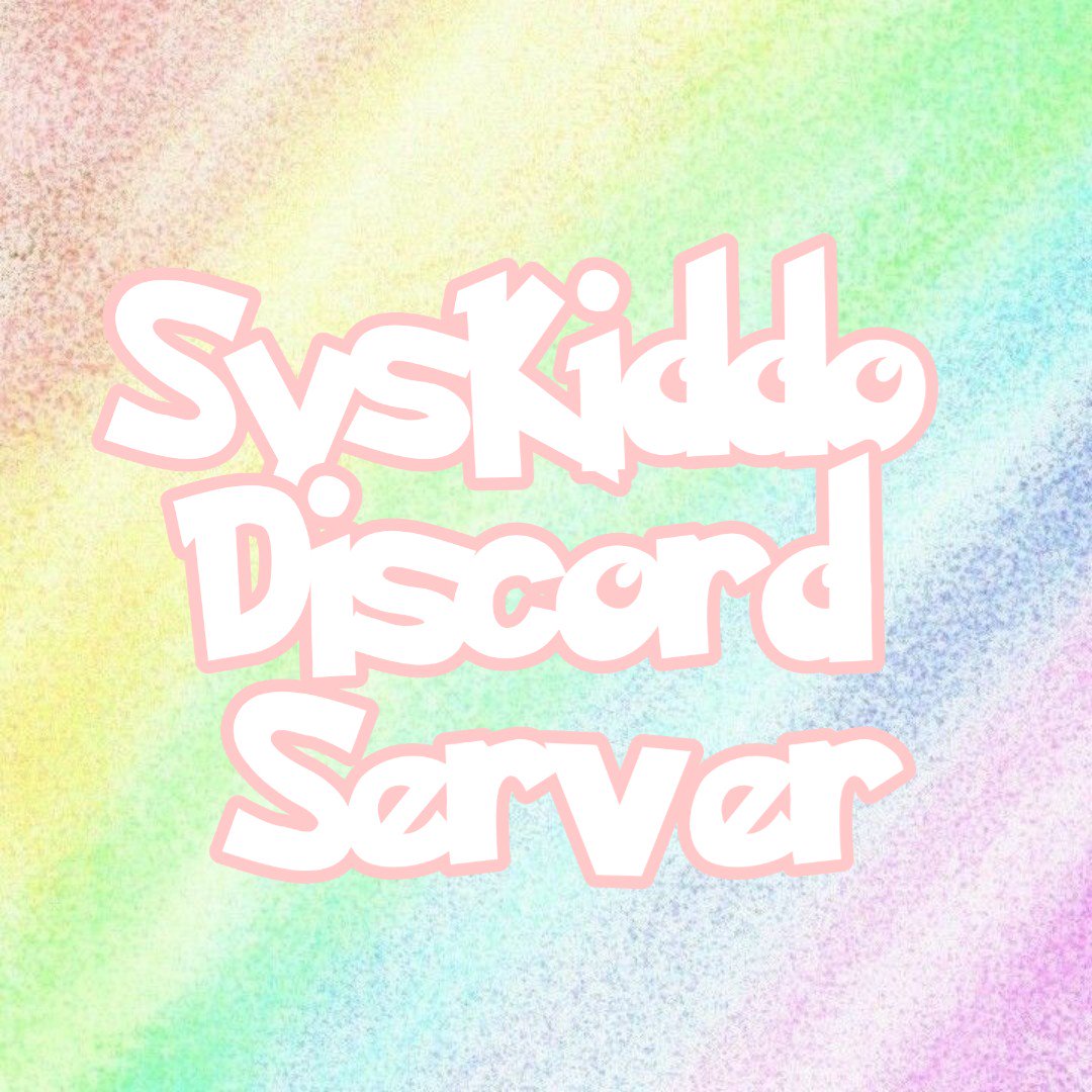 ClusterBrains's tweet photo. Hey hey! Kiddos server officially open!!
https://t.co/AbNkM5kN98
#Syskiddo #PluralGang
Read The Rules and Welcome Message!! π https://t.co/yQjKzaJHvD