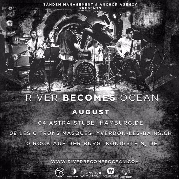 August, Germany &amp; Switzerland 
#riverbecomesocean #amotionparalysed #alternative #rock #posthardcore #tour