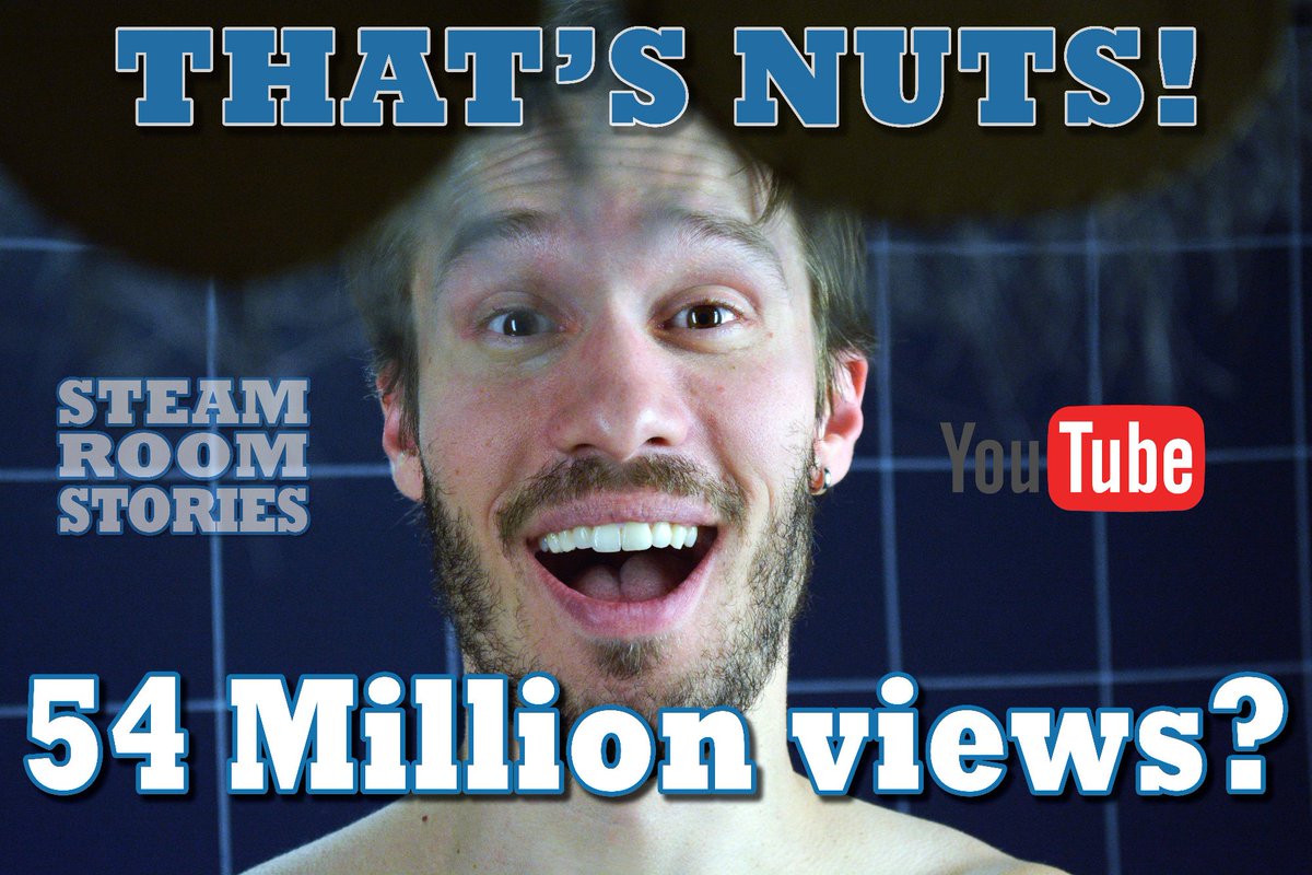 SteamRmStories's tweet photo. New @SteamRmStories milestone - 54 million views on @YouTube - love love love our fans! #YouTubers #steamroomstories #BestFans #hotguys #LGBTQ #gaycomedy #Pride #queercinema #guysintowels #webseries https://t.co/jW0S2oJMzu