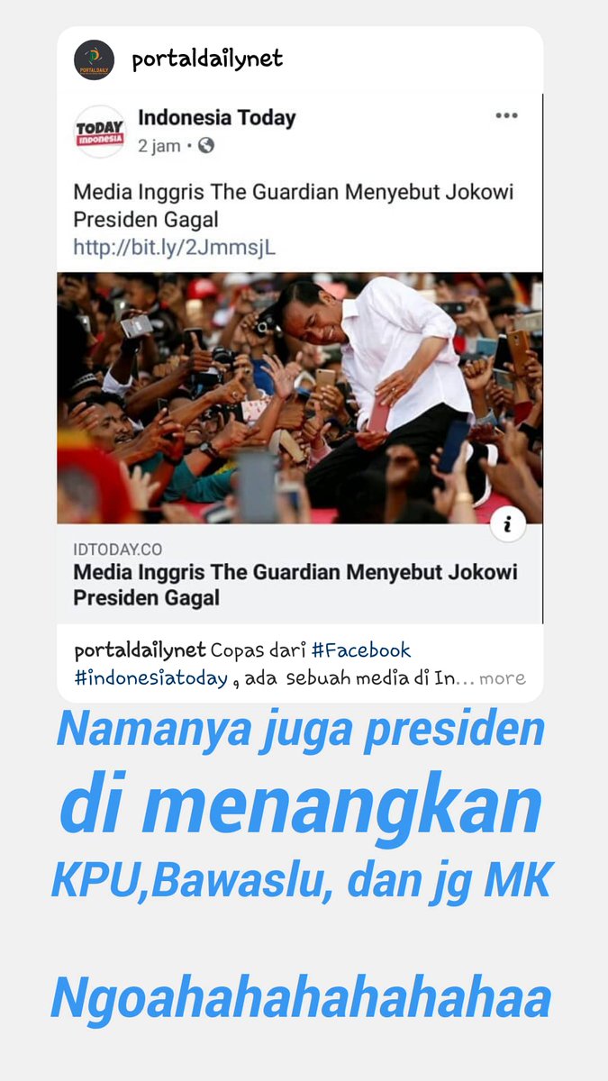 harietblack's tweet photo. #85JutaRakyatTolakJokowi 
#85JutaRakyatMenolakJokowi 
#jokowimenangcurang
#jokowipresidendimenangkan https://t.co/O85OuucT7F