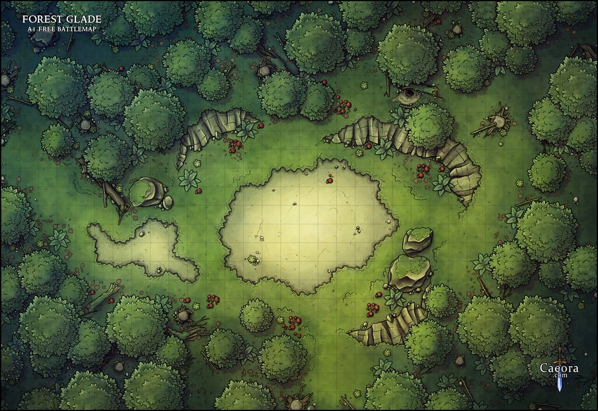 World Maps Library - Complete Resources: Dnd Battle Maps Forest