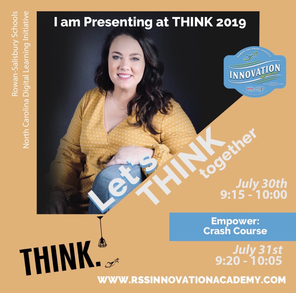 It’s almost time to THINK! Check out the sessions and speakers: RSSinnovationacademy.com #RSSTHINKCONFERENCE