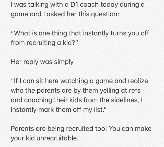 PrepHoops's tweet photo. Parents are being recruited, too! 

Always represent yourself and your child in a positive and supportive way! 💯

(h/t @MasonHAsher) 

⬇️ READ ⬇️ https://t.co/ScpDYMdvkE
