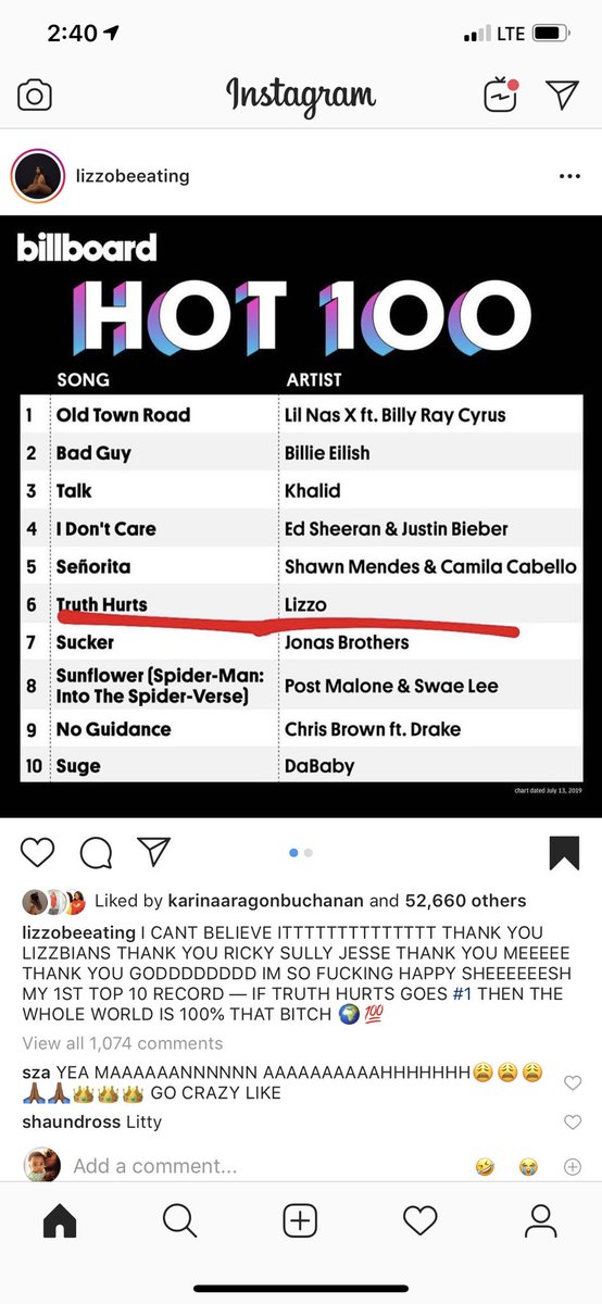 _Marlenaaaa's tweet image. Hi, @LilNasX. I appreciate all you’re doing to keep #longback out of the #1 spot but I’m going to need you to step aside for a few for @lizzo. Please and thanks for all you do.