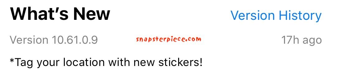 snapsterpiece88's tweet photo. Snapchat App Update - iOS 10.61.0.9 July 07 2019 https://t.co/sxJ0pVCt6Q https://t.co/TdfygMr1kV