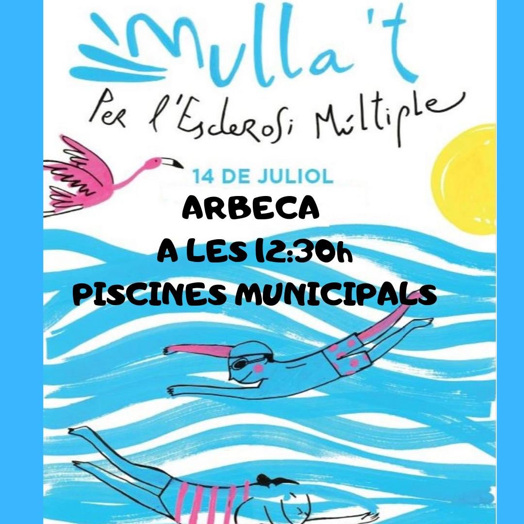 ajunt_arbeca's tweet photo. Aquest proper diumenge 14 de juliol vine a les piscines municipals d'#Arbeca, i Mulla't per l'Esclerosi Múltiple 2019 en benefici de @FundacioEM #Arbeca Solidària https://t.co/JLYxJtr1oH