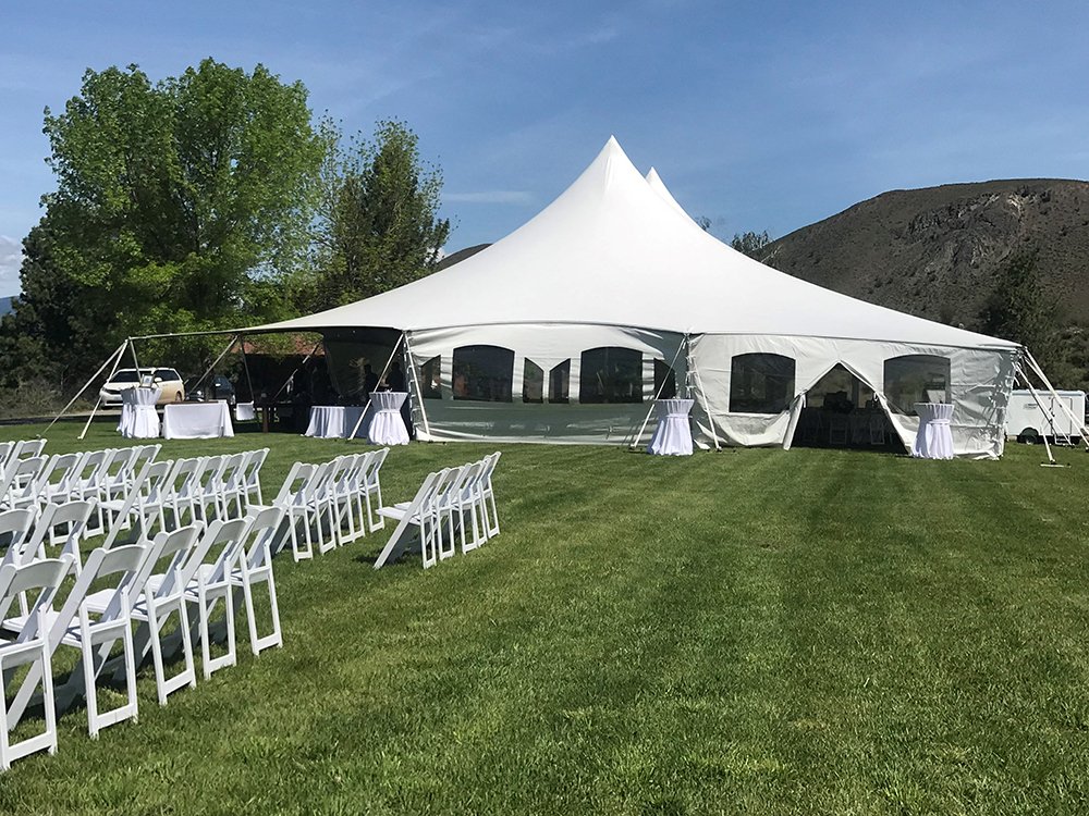 Gorgeous Wedding Tents  with Tentnology #Poleadion tents.
Photo courtesy of: Methow Moments Tent and Event Rentals 

#eventtent #stagecover #partytents #fabricstructure #partytent
#methowmoments