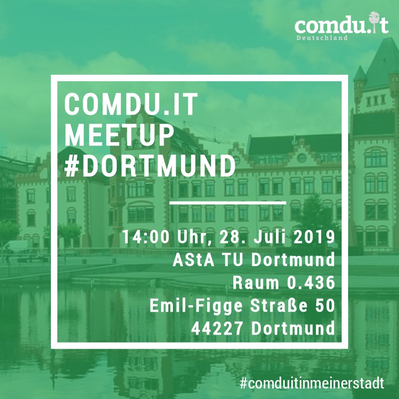 Endlich sind wir in #Dortmund! Wir werden unsere Organisation, Projekte und Vision vorstellen - schaut vorbei 💪🏼 #comduit #empowerment #tamildiaspora