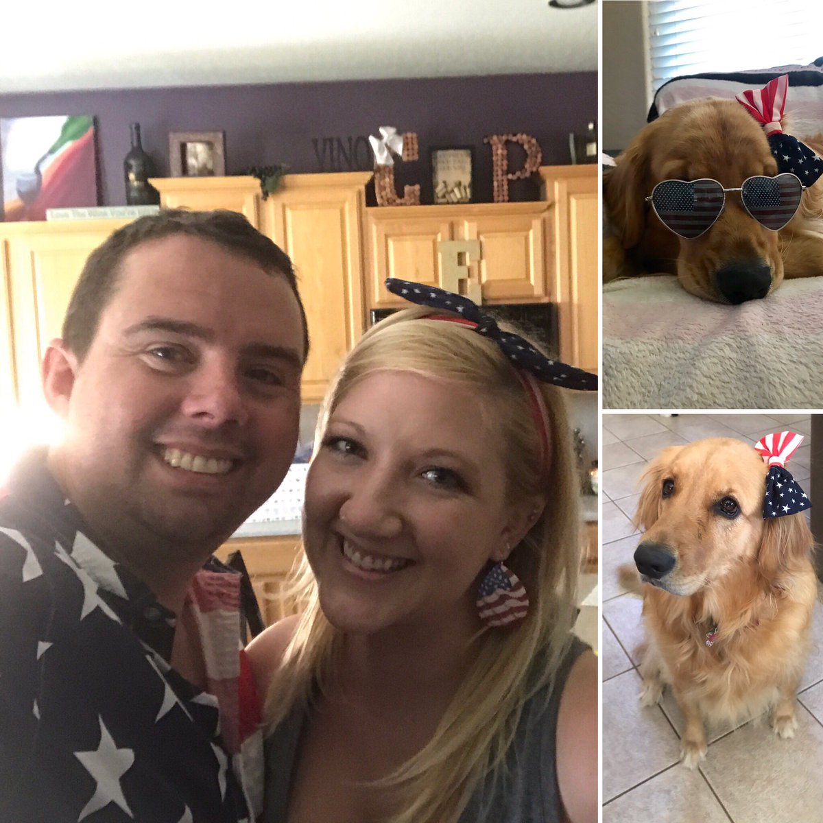 CHarmon823's tweet photo. Had such a blast this past weekend with friends, family and puppies! #AllAmerican #LexiBaby #4thofJuly https://t.co/C5YZ3njN3W