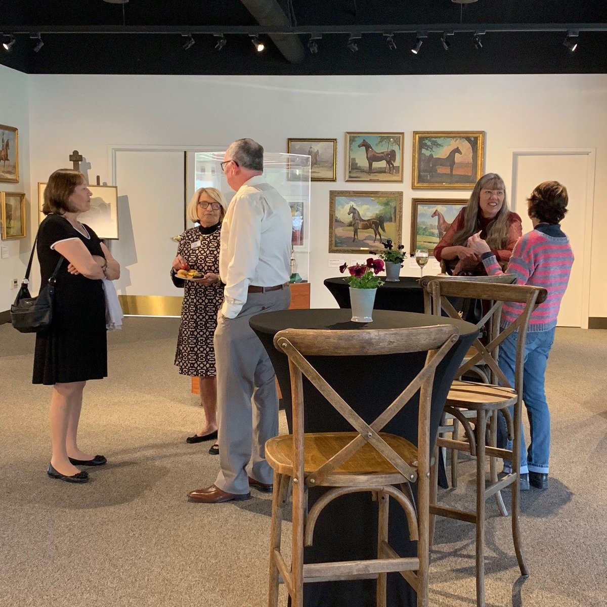 asbmuseum's tweet photo. It's the @asbmuseum Open House Luncheon today, at July 10 after the last morning class of the @Lexjrleague_HS. Join us for wine, a quick bite and fun with friends. #saddlebred #asbmuseum #OpenHouse https://t.co/Ha63Qf4Fef