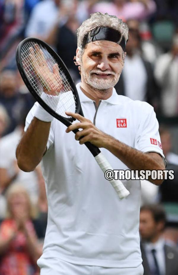 Troll Sports on X: "The year is 2044. 62 years old Roger Federer has again  reached the quater finals of the #Wimbledon https://t.co/cI3kBuIZKN" / X