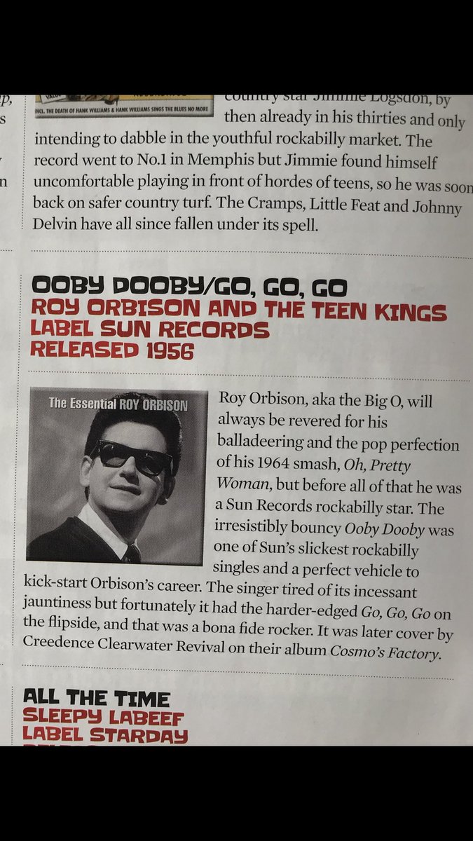 Royorbisonjr's tweet photo. Ooby Dooby/Go Go Go write up in Vintage Rock Magazine
#OobyDooby #RoyOrbison #VintageRock #GoGoGo https://t.co/Pbf23LomV4