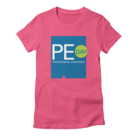 NSPE's tweet photo. Want to sport some #LicensedPEday logo wear for this year’s event on August 7th? Now you can via NSPE’s new shop at https://t.co/S79wM3r9Rd! The shop features the PE Day logo on a variety of items including many styles/colors of apparel and other items to show your PE pride. https://t.co/owiMpdbYdO