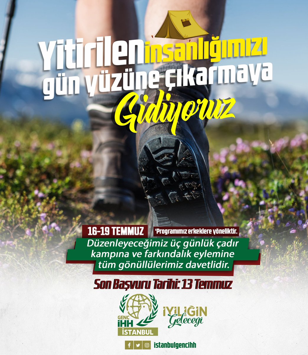Göç etmek zorunda bırakılan mültecilere dikkat çekmek ve çevre bilinci oluşturmak için Çanakkale'nin Ayvacık ilçesinde mültecilerin göç rotasında bulunan atık maddeleri toplamaya gidiyoruz.

Kayıt için aşağıda yer alan başvuru formunu doldurabilirsiniz:

forms.gle/3WYmemKezWtGXU…