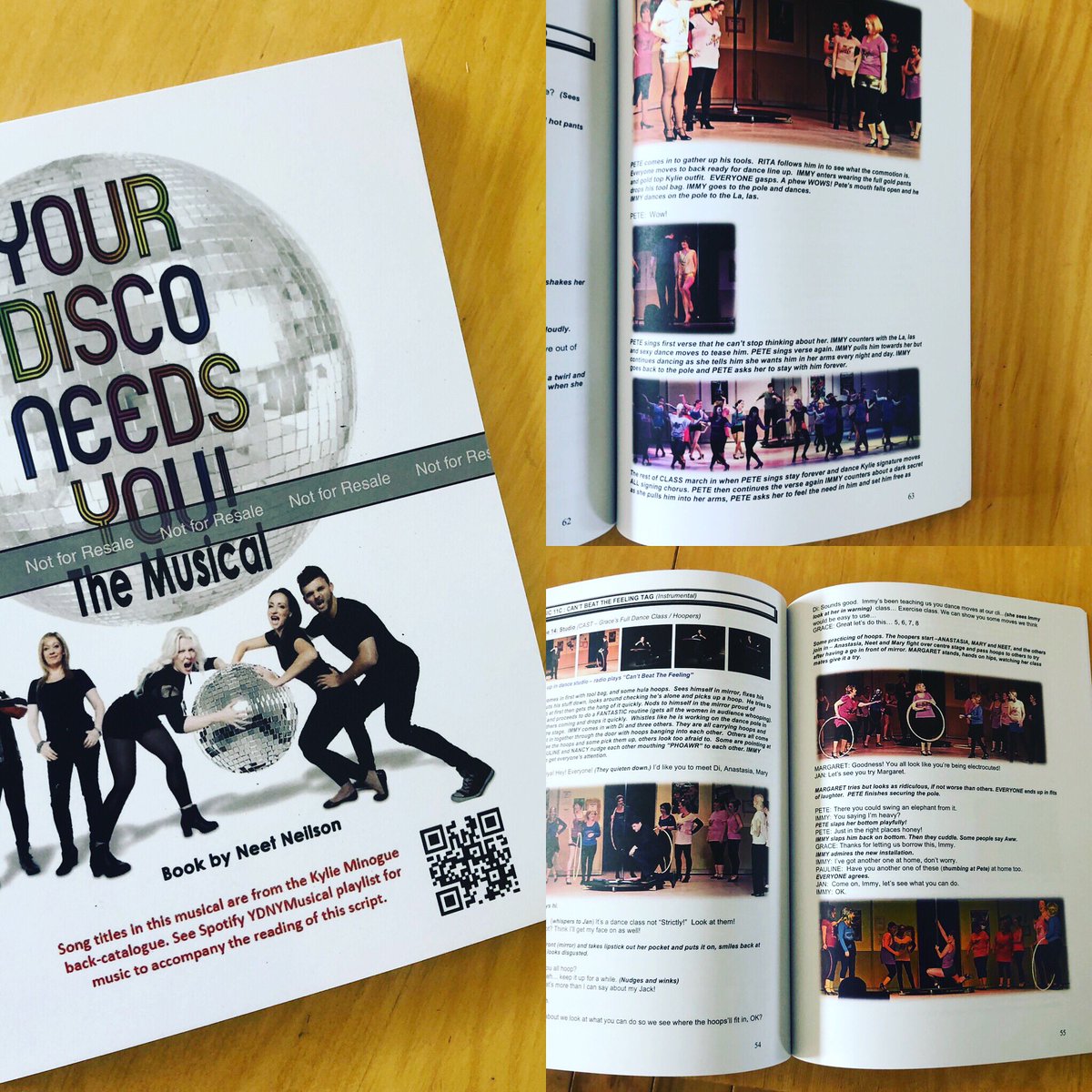 Omg the printed proof is just gorgeous! The ebook is the same. Your Disco Needs You The Script on Amazon now! #ydny #ydnymusical #kyliesongs #kylieminogue #kylieminoguefans #caninerehab #musical #musicaltheatre #writing #writingcommunity #lgbtq🌈 #lgbt #breastcancer #exercise