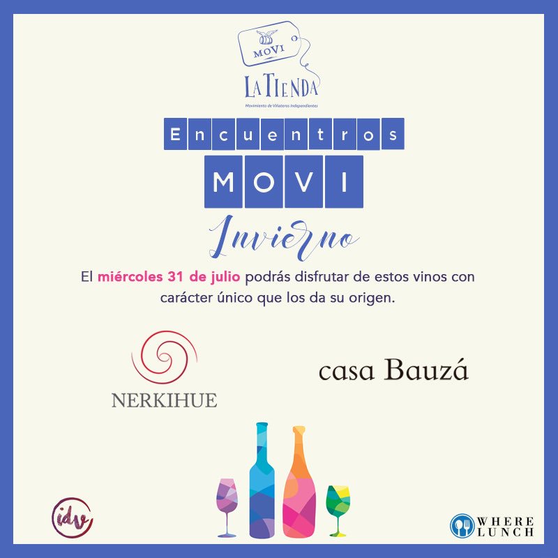 MOVILaTienda's tweet photo. Si te perdiste la primera sesión, de #EncuentrosMOVI en Invierno, esta es tu oportunidad!El miércoles 31 de julio viene el segundo encuentro, donde se conversará de los vinos con Denominación de Origen, junto a la increíble experiencia de degustar los mejores vinos de @movichile https://t.co/3RSUKPPSSn