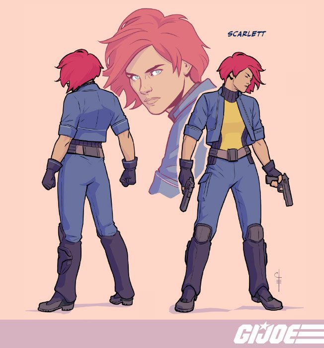 Paul Allor Loves You Di Twitter Very Brief Gijonday Today Since I Have A Rewrite Pile Up Here S A Closer Look At Scarlett And Duke From My Notes To Chris On Scarlett