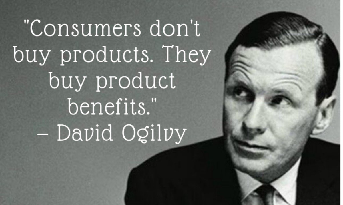 HiKelvinP's tweet photo. "Consumers don't buy products. They buy product benefits."
— David Ogilvy https://t.co/nuXZ89nvpz