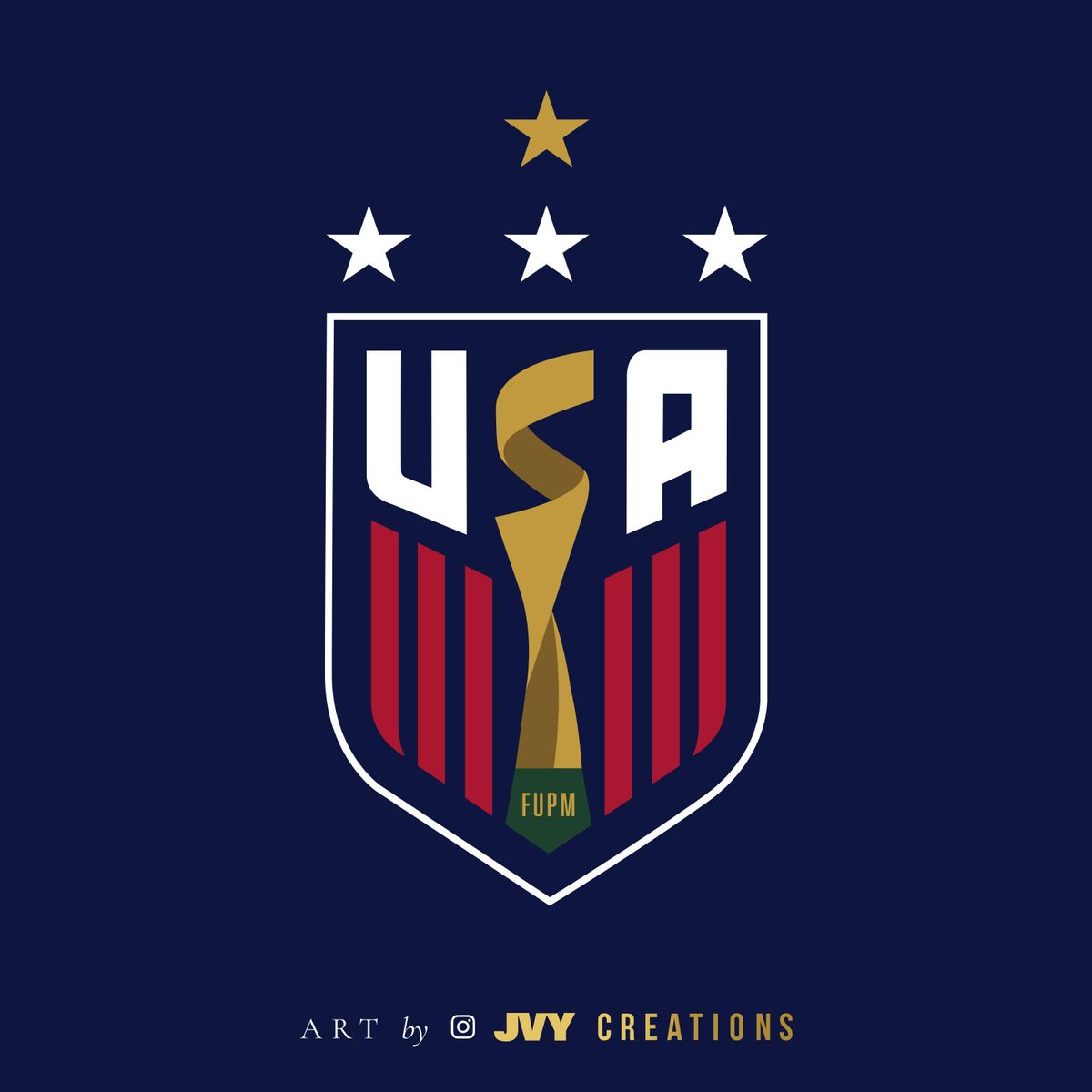 A design I did for the <a href="/USWNT/">U.S. Women's National Soccer Team</a> 1,2,3,⭐️! #USWNT