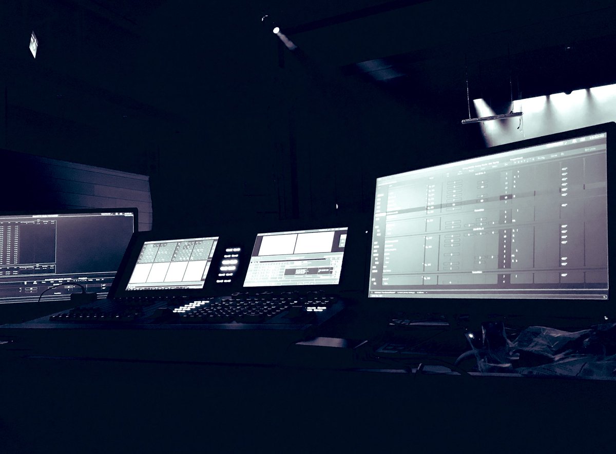 EncoreEMEA's tweet photo. Checking in on #LD #TimMitchell & #LXprogrammer @AJBoucher17 using our #Lighting kit in anger for the Stage & Orchestra rehearsal of @LFOpera ‘s #DonGiovanni #ETC #Gio #Hire #Opera #Festival #Season #ProductionDesk https://t.co/wIvnjgmxA4