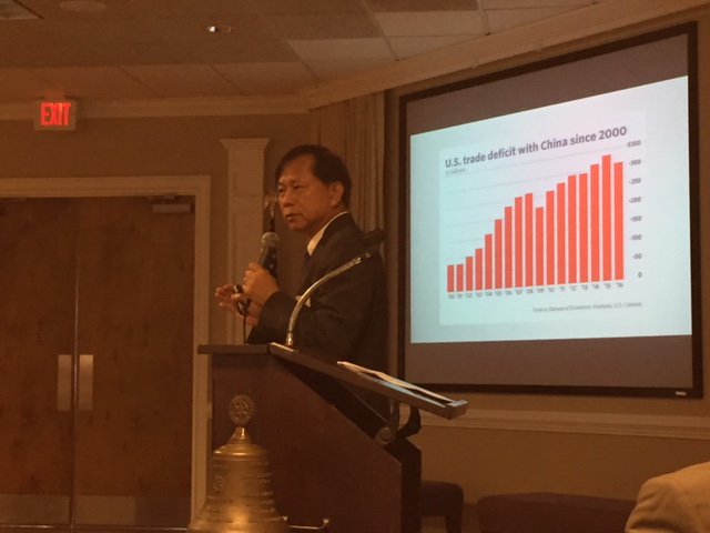 Dr. Xie delivered an outstanding talk at Rotary today about the China-US Trade War. He received many, many compliments from Rotary attendees. Well done, Dr. Xie!