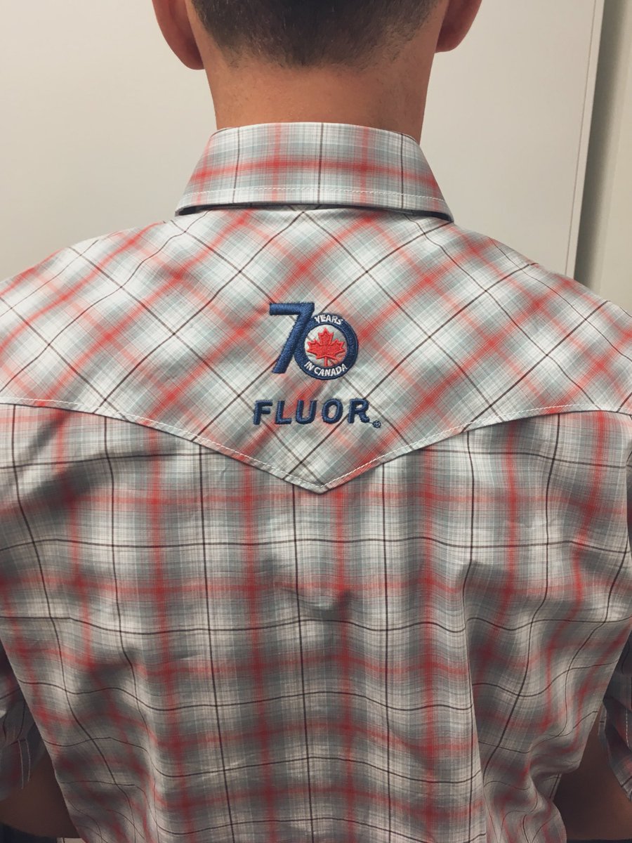 fluorcanada's tweet photo. 2019 marks an incredible 70 years of Fluor in Canada, and this week we wear it with pride as we celebrate the @calgarystampede 🇨🇦 https://t.co/gEhxS9QpYC