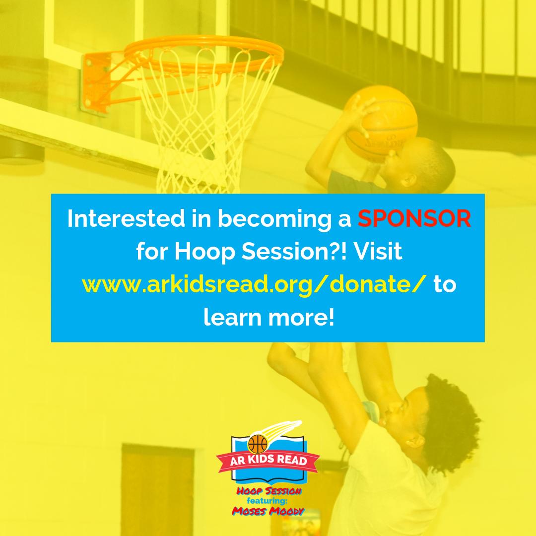 ARKidsRead's tweet image. We are still accepting sponsorship forms for #HoopSession with @moses_moody3 , next Tuesday, July 16th! Visit arkidsread.org/donate/ to learn more and donate today!