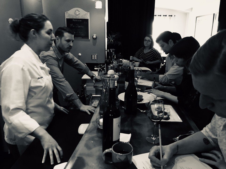 PaleysPlace's tweet photo. Preshift is a special time in restaurants when we get together to discuss changes on our menus. We make sure our team is educated on our products to give you the best dining experience possible.
#wineeducation #preshift #serverlife #preshiftfood #finedining #pdxeats https://t.co/Q6FGbPOmDT