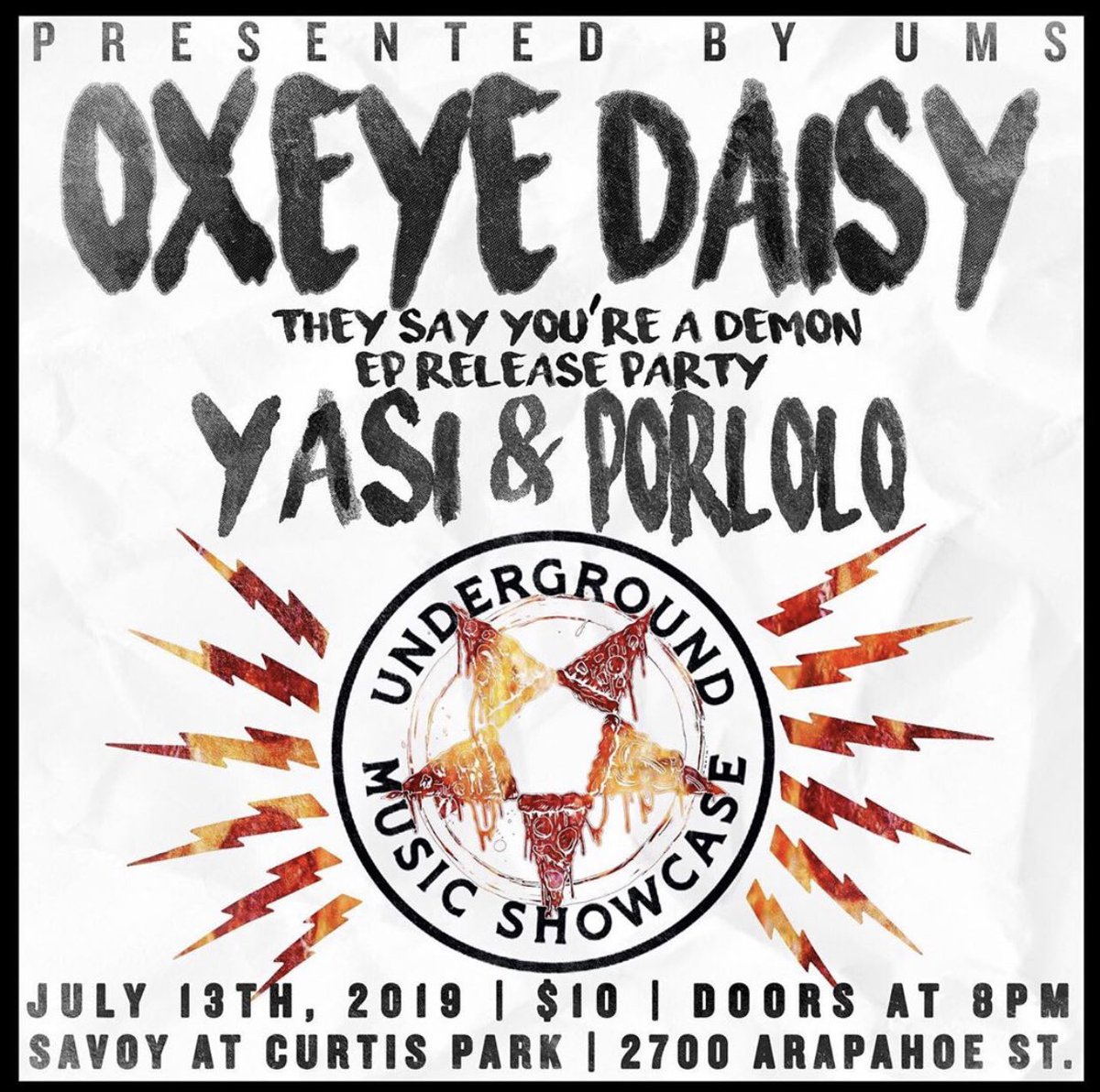 <a href="/oxeyedaisymusic/">Oxeye Daisy</a> releases their new EP this Saturday with @YaSimuse and <a href="/Porlolomusic/">Elon sucks</a> 🍕
