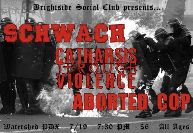 CTV503's tweet image. 7/19 We play with Berlin Straight Edge band Schwach and Aborted Cop. @ Watershed. dont miss this one!!!