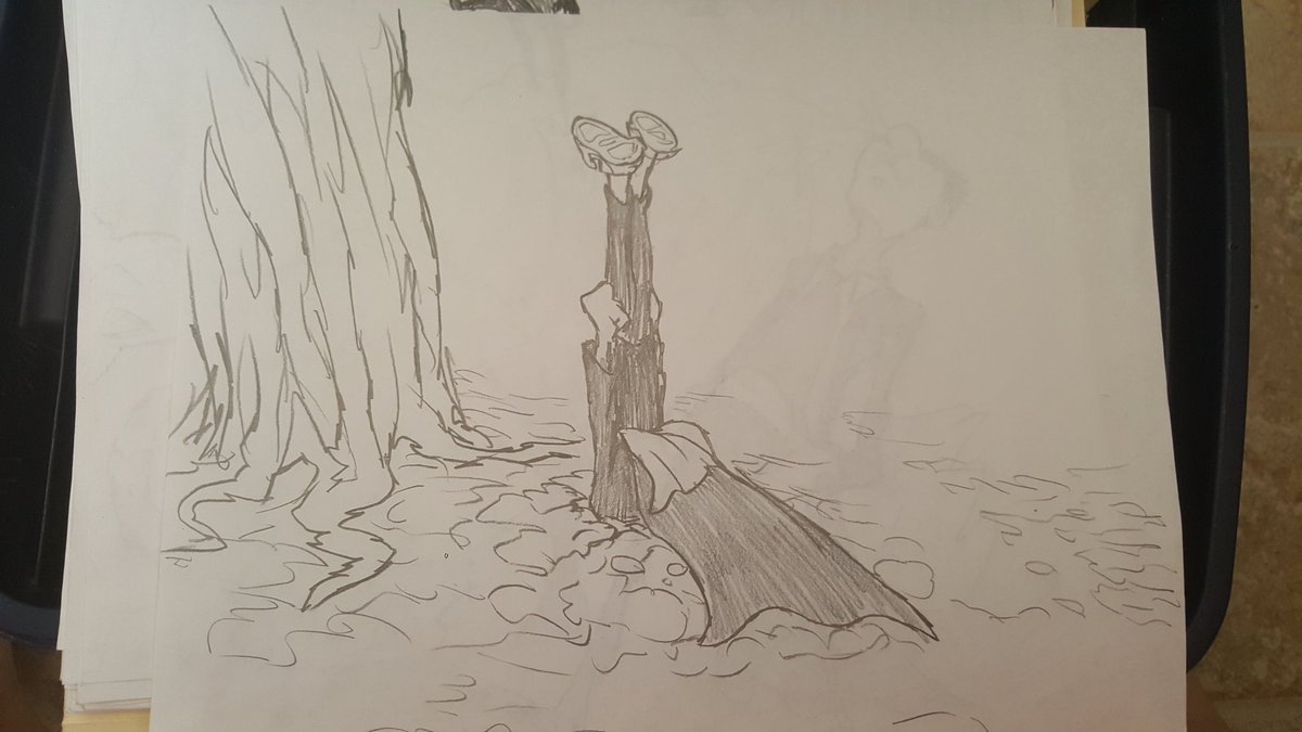 that little comic was from year 4 (goblet of fire?? not sure when in the arc lol my oldest brother was dm and had us go on a lot of off-book detours)
for OLD joelshoe here's art from year 1