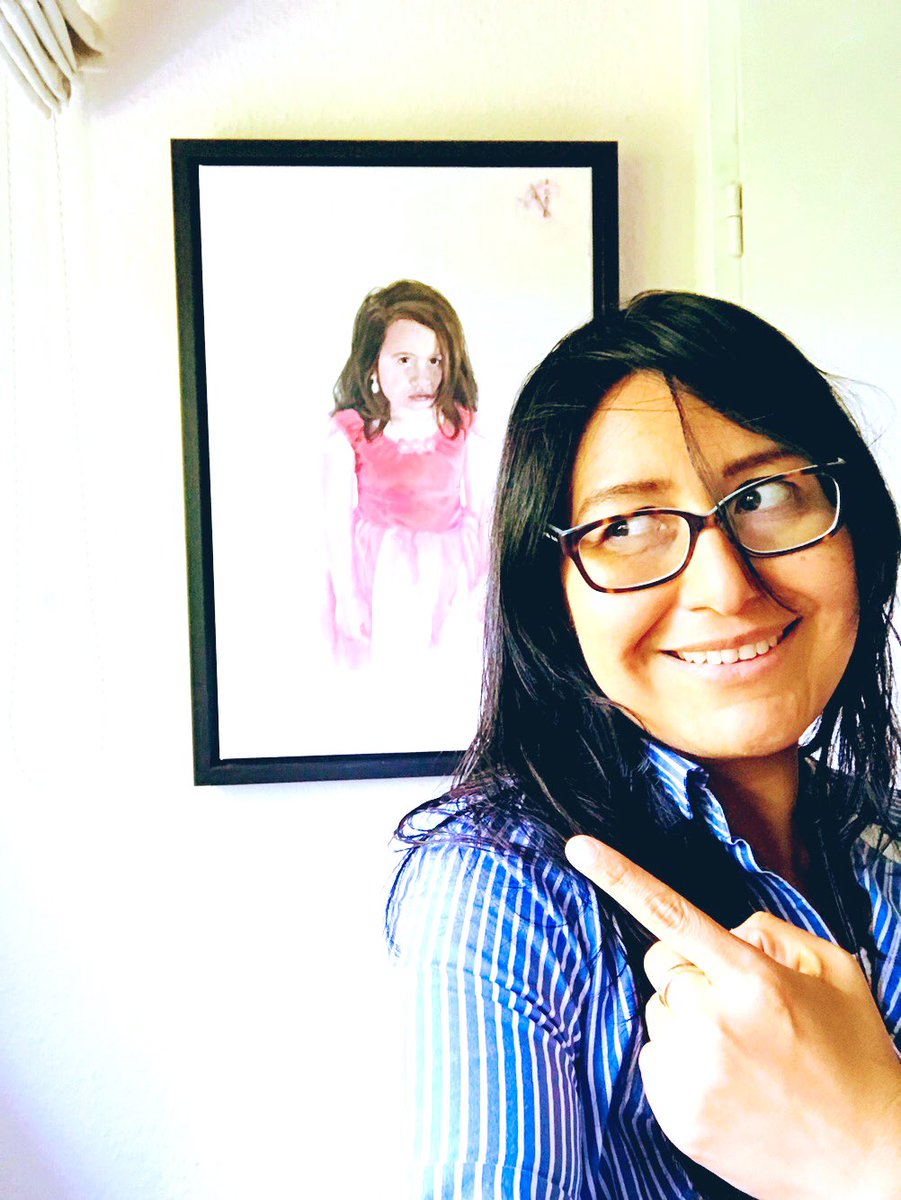 C_Perdomo's tweet photo. And after so many years:  we met AGAIN!  #First #portrait #oilpainting https://t.co/Ef5LIUjE2T