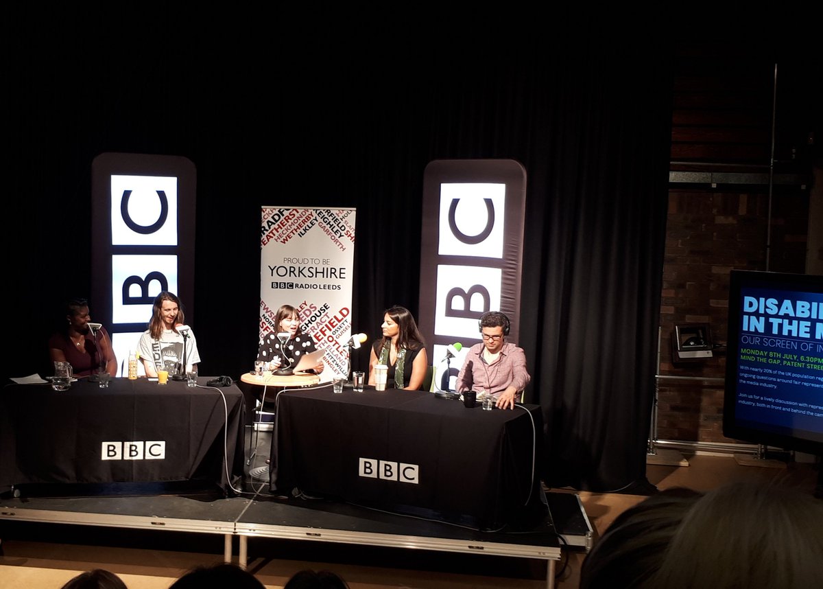 Great discussion on #disabilityinthemedia @MtGstudios in #Bradford tonight, especially the need for greater representation, presence, authentic disabled voices and encouraging writers to tell their stories with @YAFTAUK and @BBCLeeds Inspiring stuff 👏👏👏