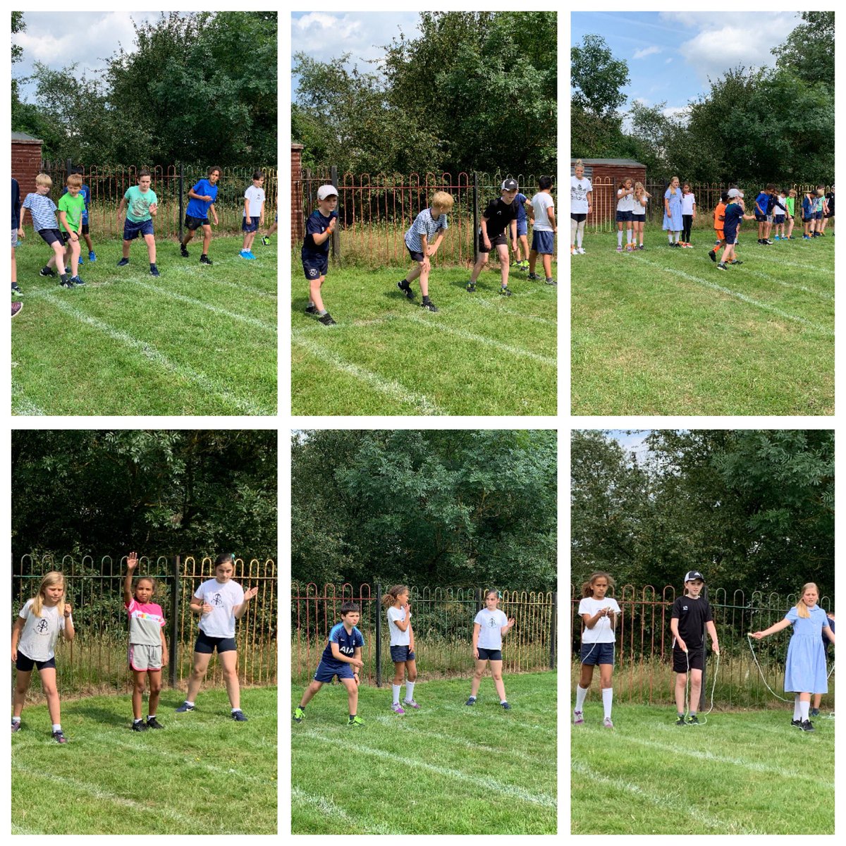 CPARunningClub's tweet photo. Today was our last session of the year. We held a traditional sports day like the ones Mrs West experienced when she was a pupil at CPA back in the 80s!! 
We did sprints, 3 legged, wheelbarrow and skipping races. We really did have lots of fun!! https://t.co/Eh54jlxTuM