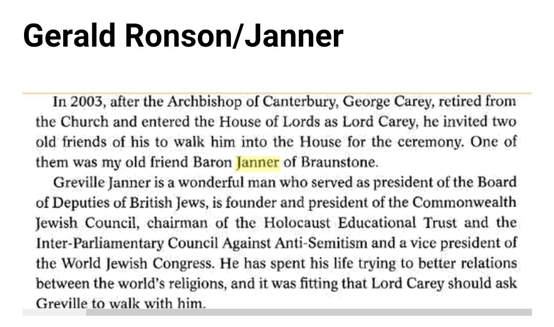 Fraudster Gerald Ronson and his wife Gail had several listings in Epstein's black book, although Gail denies having met him. Gerald - VP of NSPCC and friend of Greville Janner - is related to Leon Brittan of Barnes Common and Malcolm Cash-for-Access Rifkind of Dunblane.