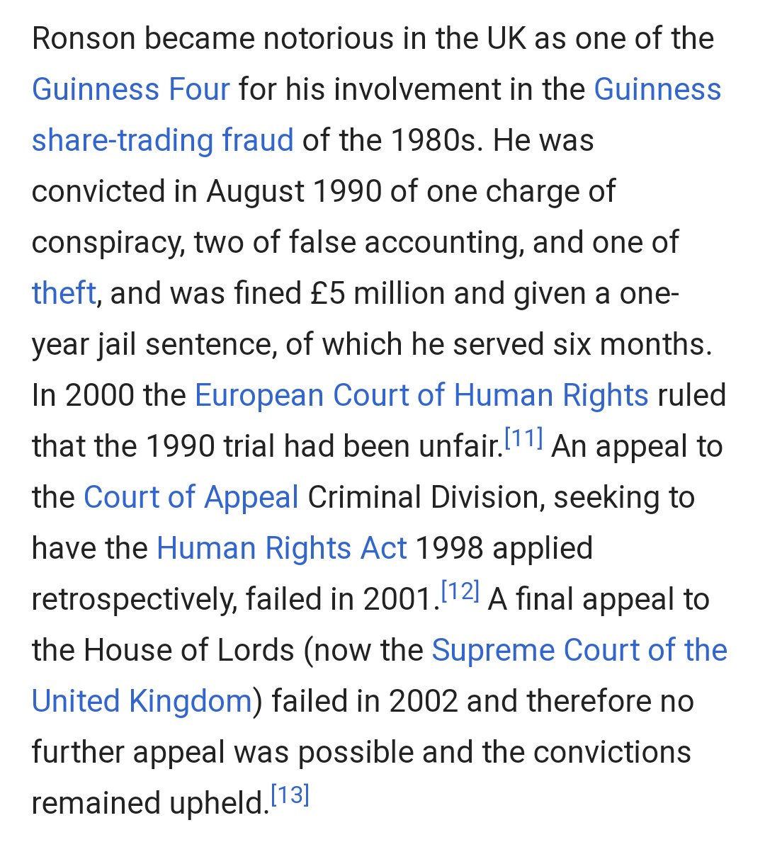 Fraudster Gerald Ronson and his wife Gail had several listings in Epstein's black book, although Gail denies having met him. Gerald - VP of NSPCC and friend of Greville Janner - is related to Leon Brittan of Barnes Common and Malcolm Cash-for-Access Rifkind of Dunblane.