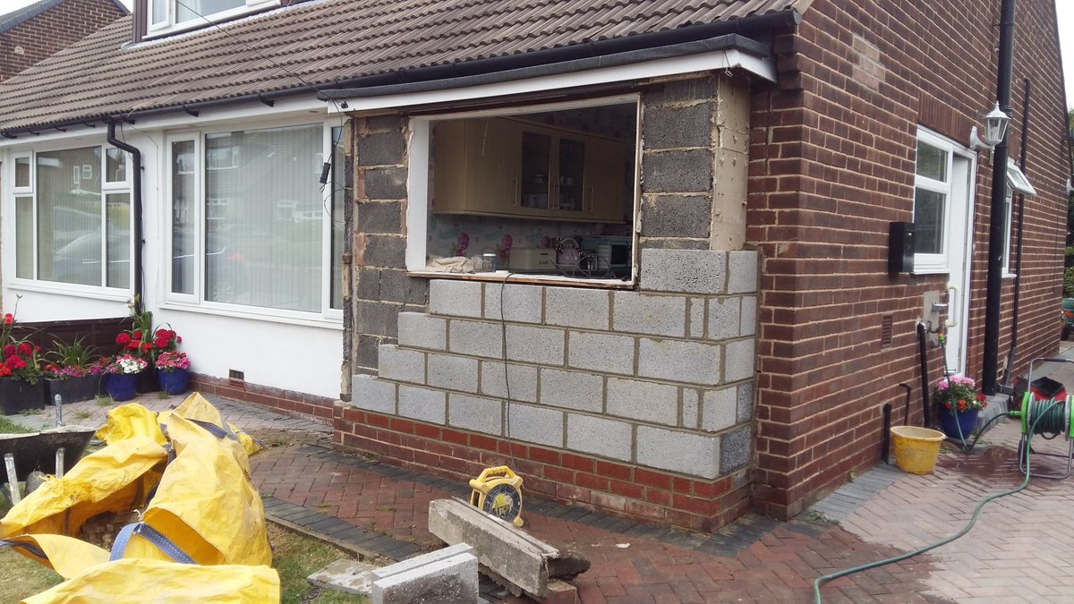 Pristinegb's tweet photo. Today's job remove old wood and prep for stone cladding to go on #Leeds #generalbuilders #builder #freequote #groundwork #westyorkshire https://t.co/r2ZQuYTBjb