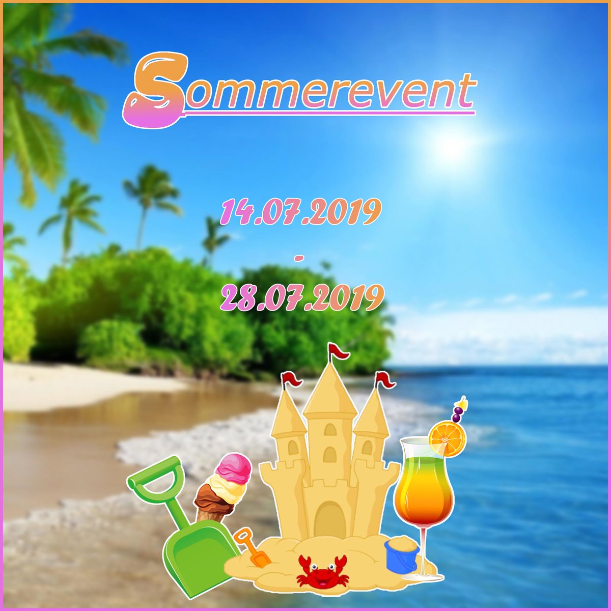 FruchtLaborMC's tweet photo. Hey Leute, das Eventteam hat ein Sommerevent für euch vorbereitet! Für die genauen Infos guckt euch einfach den Forenpost an: https://t.co/cHGhR6vwkT
Viel Spaß beim Bauen🏖️🤗 https://t.co/8GzlZesFie