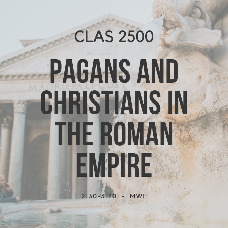 UM_Classics's tweet image. Interested in the change from Paganism to Christianity in Ancient Rome? Take CLAS 2500 to learn more! #umclassics #umanitoba
