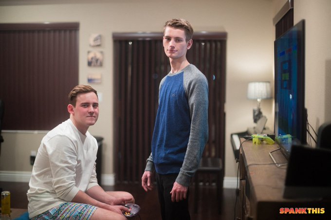 1 pic. It’s @JoshBradyXXX's day off & he wants to spend it playing video games; but @TrevorHarrisXXX