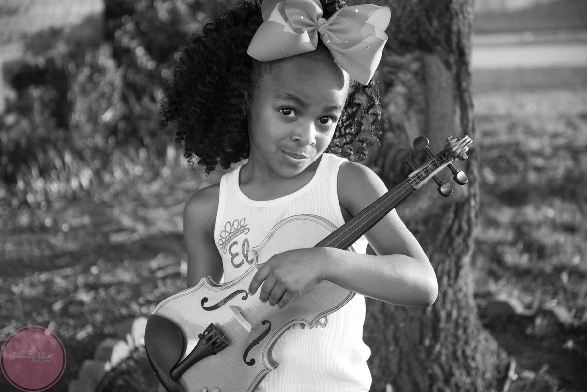 When you play a violin piece, you are a storyteller, and you're telling a story. #youngstorytellers #stringsanddaughters🙏🏾 #4yearold #6yearold #growinggreatness #orchestradirector #strings #daughters #musiclife Wedding I Newborn I Portrait #trinityelisephotographer