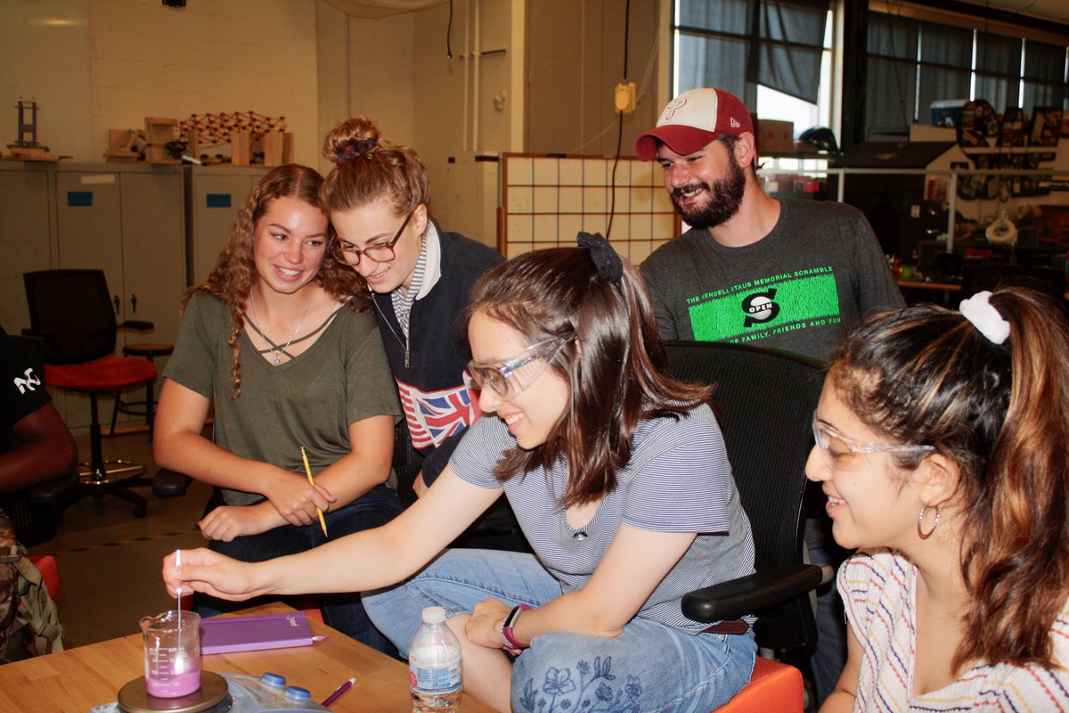 DrexelMaterials's tweet photo. Camp season is on! Students in our @asminternatnl Materials Camp visited @Boeing, made slime, built &amp; tested beams &amp; more. Next Summer Institute students will explore materials for energy, biotech, electronics &amp; 3D-printing thru hands-on activities #Ambitioncantwait #summercamp https://t.co/GrjpJLBHFC