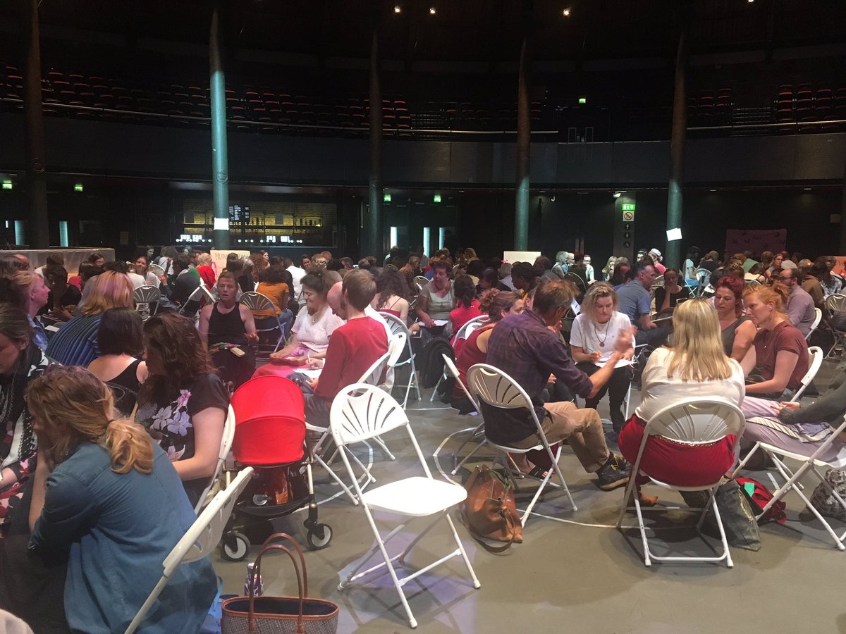 Kay Michael (@kaysara88) on Twitter photo Nearly 300 arts & culture practitioners convened today <a href="/CultureDeclares/">Culture Declares Emergency</a> <a href="/RoundhouseLDN/">Roundhouse</a> to ask this Q in response to the #ClimateAndEcologicalEmergency
Hoping it sparked ideas, a total reimagining of what’s possible and necessary & seeded new collaborations. The work continues 💚 Nearly 300 arts & culture practitioners convened today <a href="/CultureDeclares/">Culture Declares Emergency</a> <a href="/RoundhouseLDN/">Roundhouse</a> to ask this Q in response to the #ClimateAndEcologicalEmergency
Hoping it sparked ideas, a total reimagining of what’s possible and necessary & seeded new collaborations. The work continues 💚
